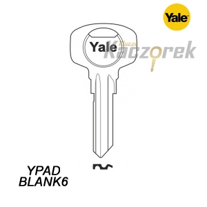 Mieszkaniowy 099 - klucz surowy mosiężny - Yale YPADBLANK 6